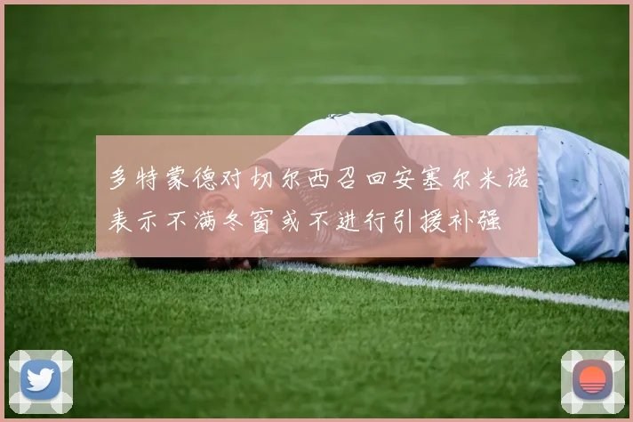 多特蒙德对切尔西召回安塞尔米诺表示不满冬窗或不进行引援补强